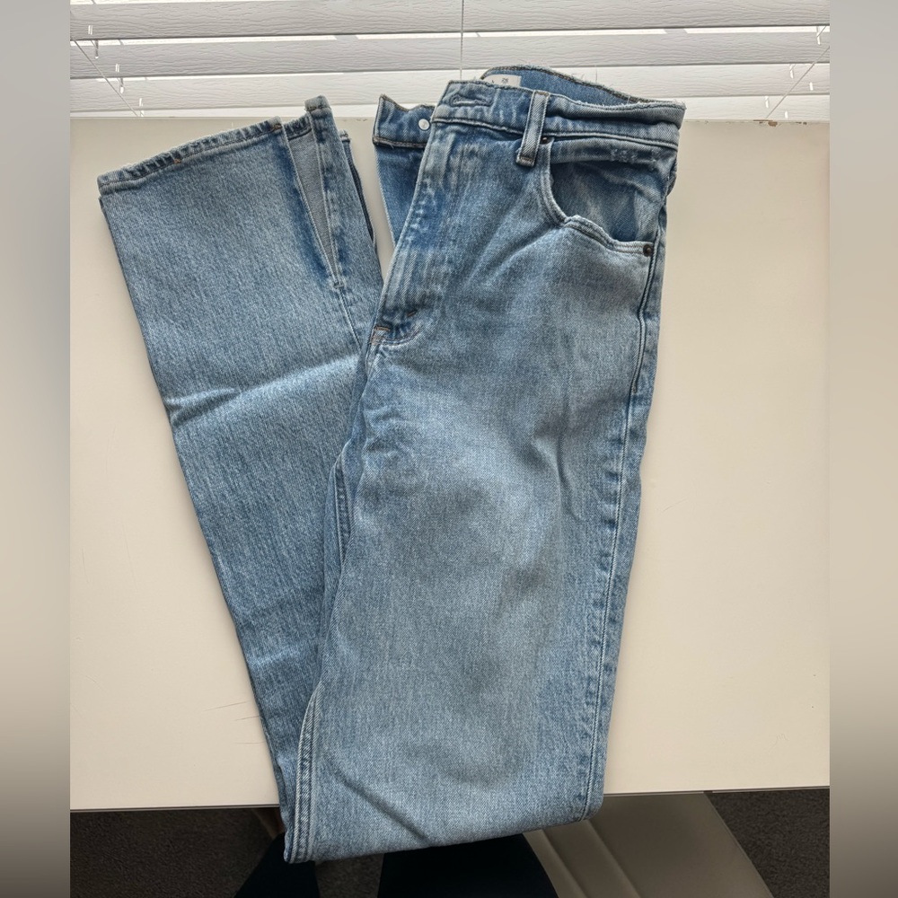 Abercrombie & Fitch Vintage Light Wash Straight Leg Jeans